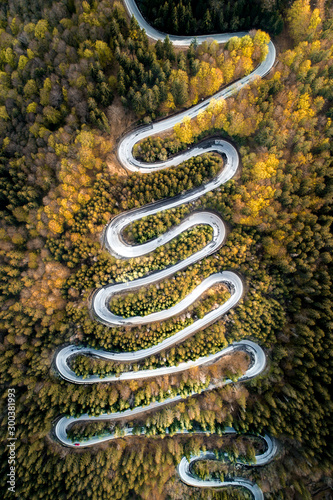twisting mountain road