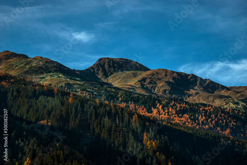 The peaks of the Alps are always spectacular with their forests and streams.