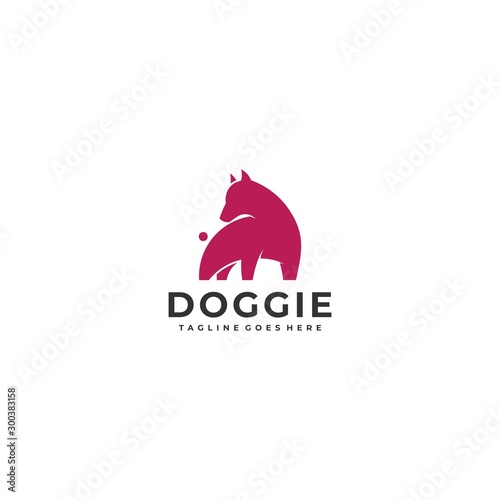 Dog Design concept Illustration Vector Template.