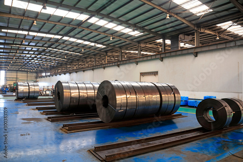 Strip steel in the factory