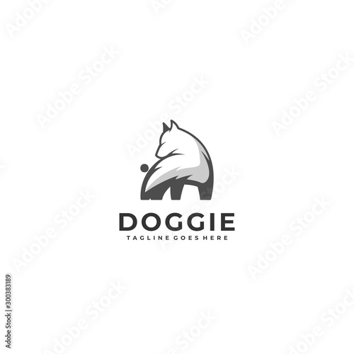 Dog Design concept Illustration Vector Template.