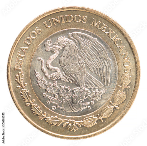 Mexican peso coin photo