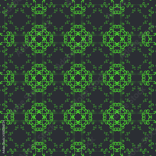 Seamless decorative classic vintage artistic ornamental pattern endless repeat texture cover