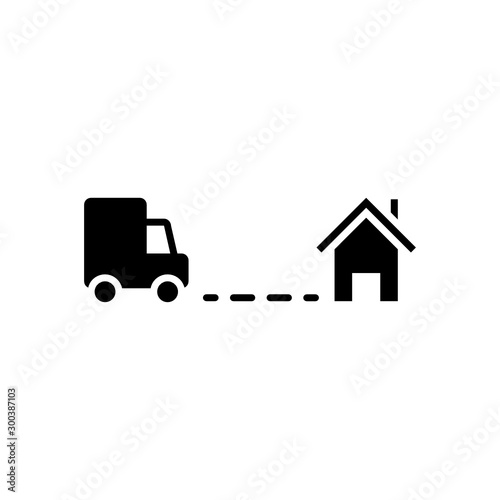 Shipping, Delivery at Place Illustration Vector