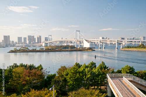 Enjoy idyllic landscape in Odaiba, Japan