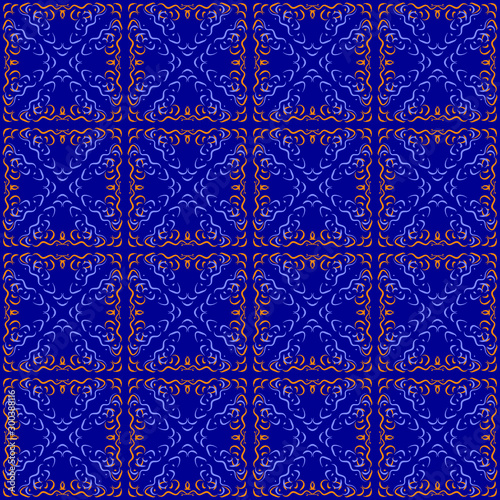 Seamless abstract classic artistic ornate pattern repeat endless background vintage wallpaper