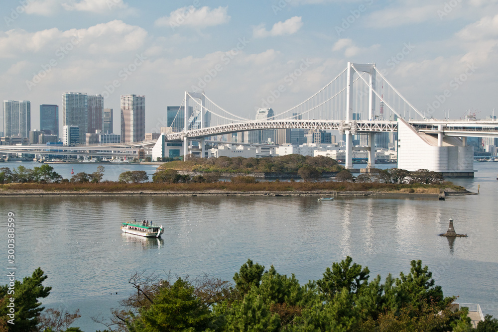 Enjoy idyllic landscape in Odaiba, Japan