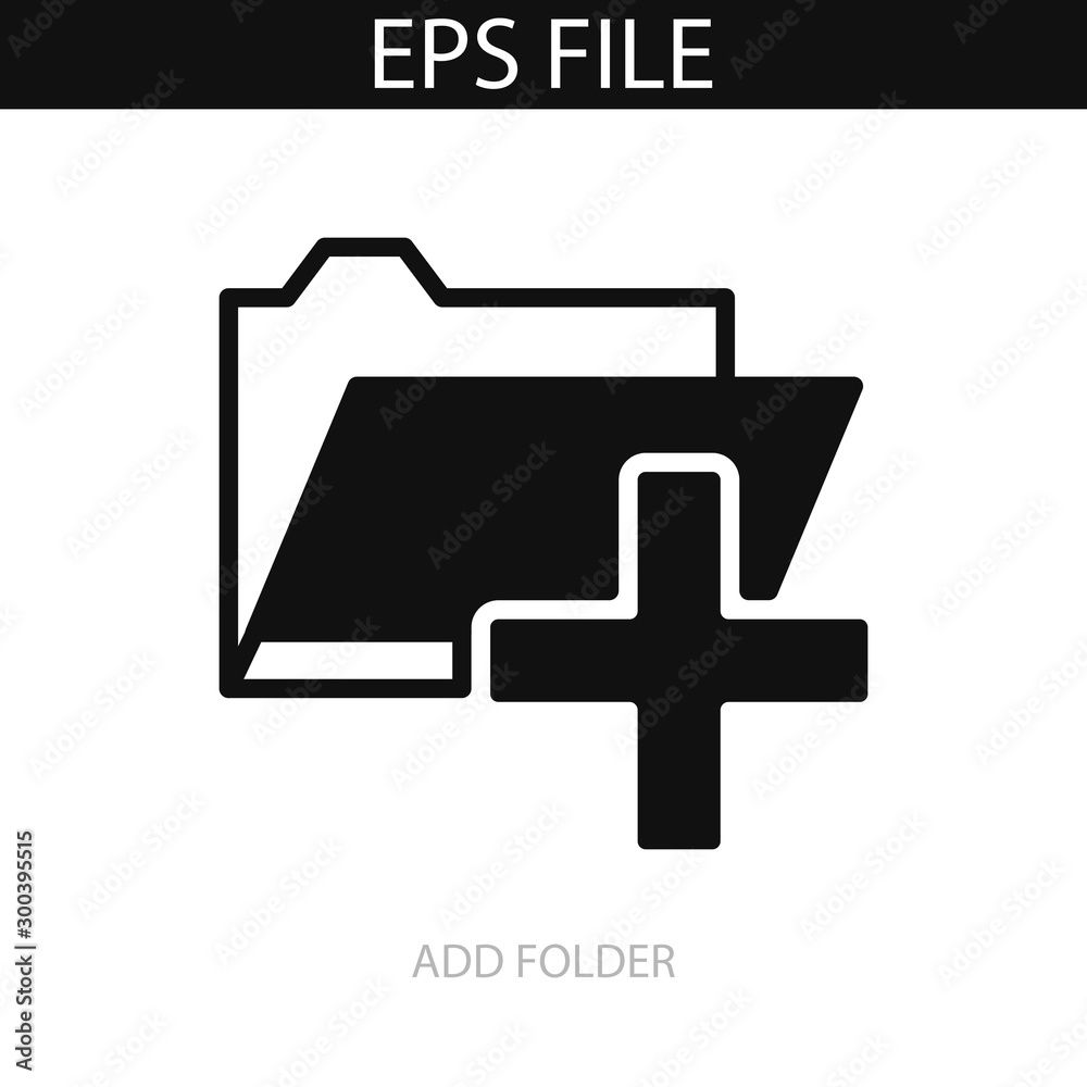 Add folder icon. EPS vector file Add folder icon. EPS vector file