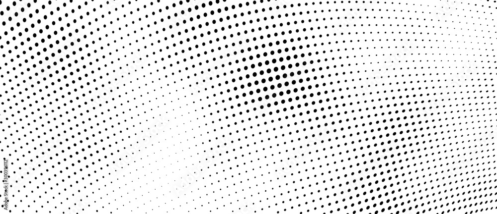 The halftone texture is monochrome. Vector chaotic background