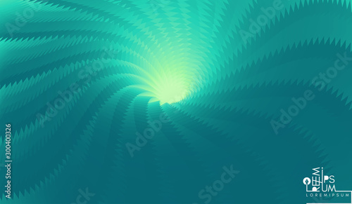 Concentric abstract pattern created from repetitive elements. 3d vector illustration.