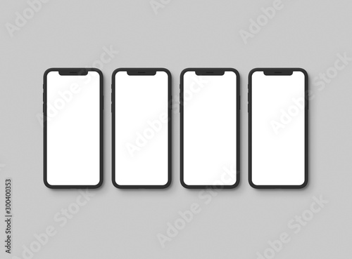 set of smartphones