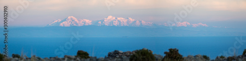 Panoramic view of the Real Cordillera in Bolivia photo