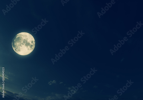 big moon in the night sky