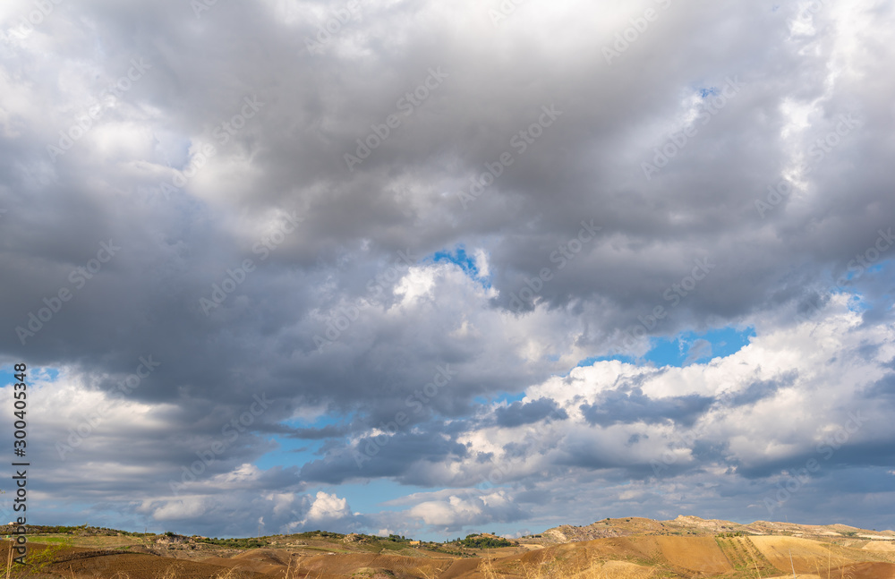 Wonderful Sicilian Landscape, Barrafranca, Enna, Sicily, Italy, Europe