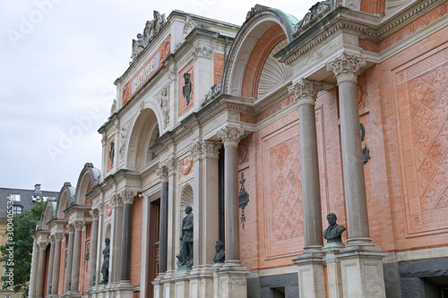 Urban scene with Ny Carlsberg Glyptotek in Copenhagen, Denmark . photo