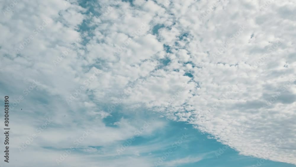 Beautiful clouds in the sky with birds flying Beautiful clouds in the sky with birds flying