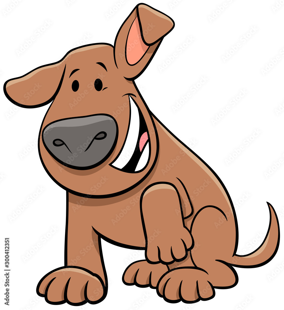 Fototapeta premium cartoon puppy or dog comic animal character