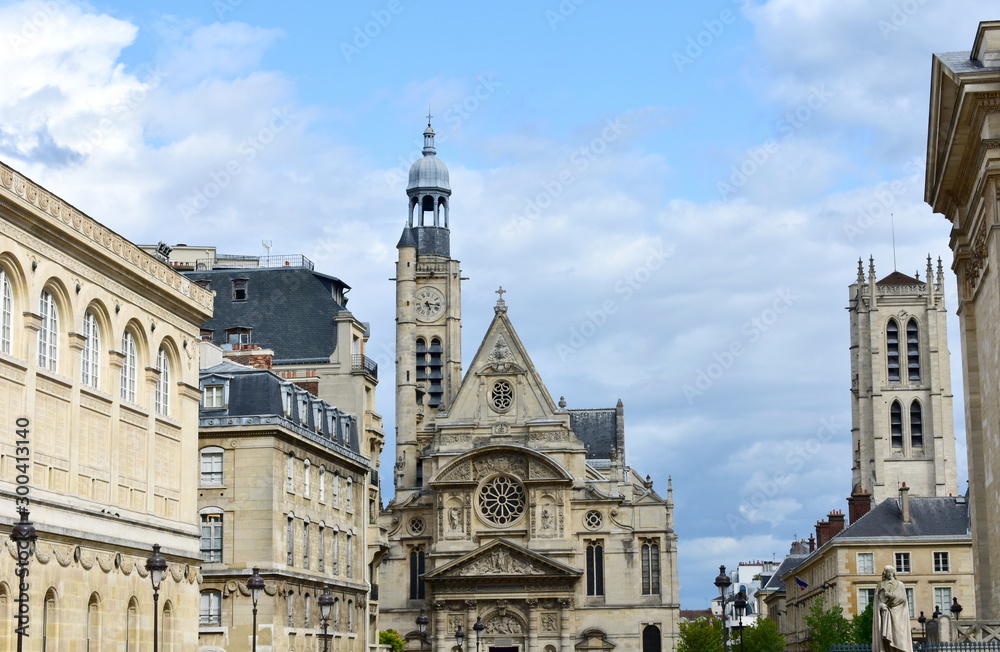 Saint Etienne du Mont Church from the Pantheon. Paris, France.