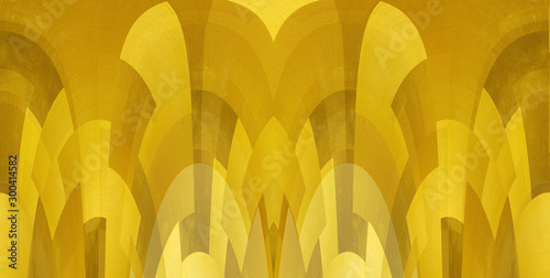 Ornate background with bronze metal pieces