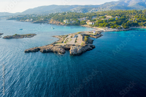 Tableau sur toile Islands off the southern coast of Majorca Spain