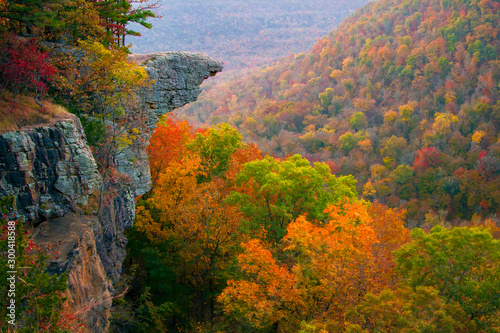 Hawksbill Crag Sunrise in the Fall
