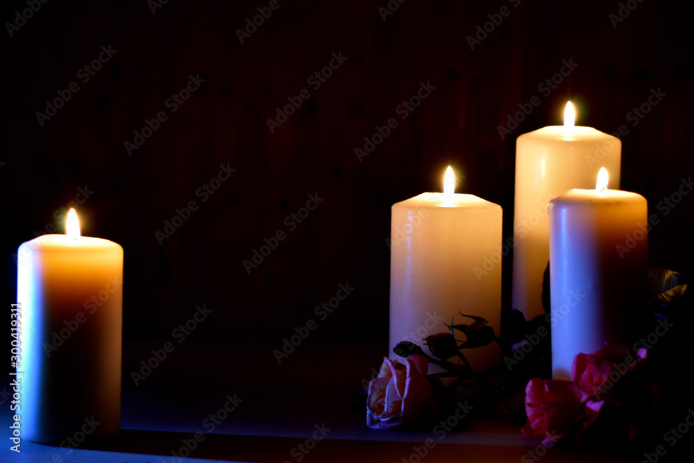Funeral memorial background. Farewell condolences wallpaper. Day of