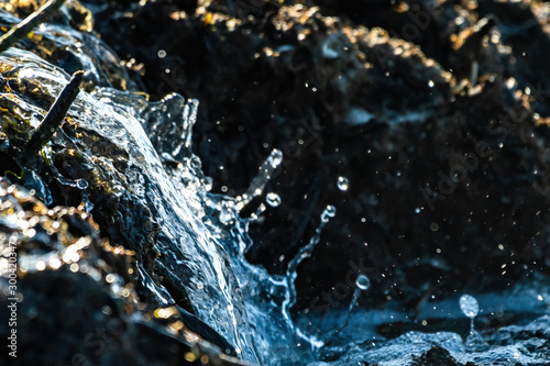 Фотография Tide pools - water run off from the descending tide