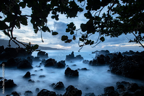 Hana Coastline at Sunset, Maui photo
