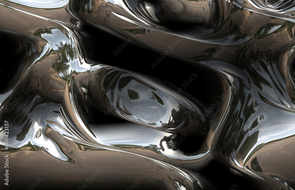 liquid abstract metal 