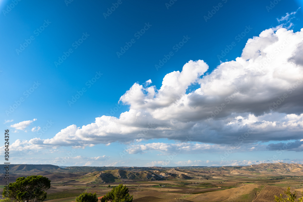 Wonderful Sicilian Landscape, Mazzarino, Caltanissetta, Sicily, Italy, Europe