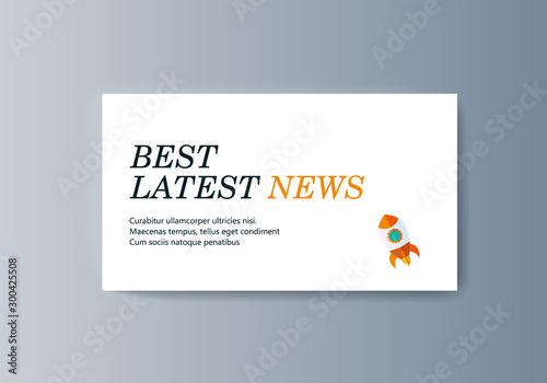 Business presentation brochure advertising the delivery of goods quickly and efficiently