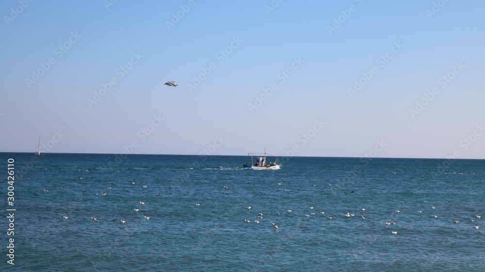 Barco en el mar