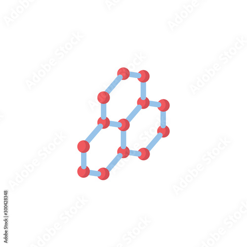 Crystal cell. Vector 3d isometric, color web icon, new flat style. Creative illustration design, idea for infographics.