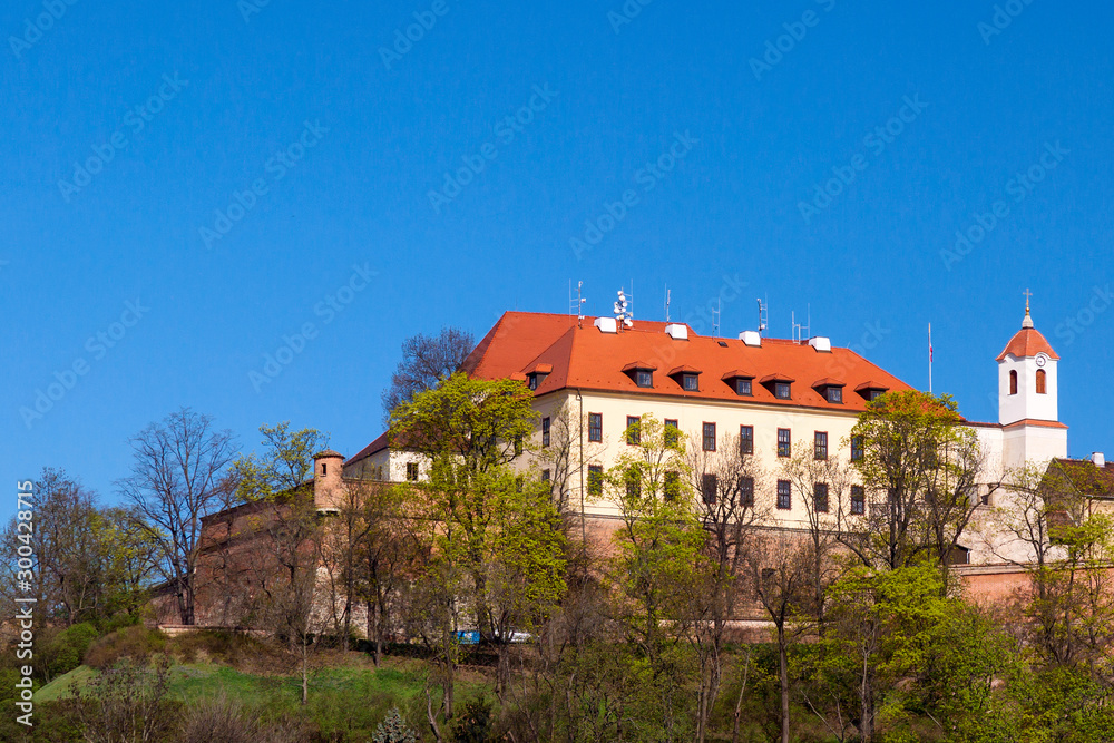Ancient historic castle Spilberk in Brno, Czech Republic