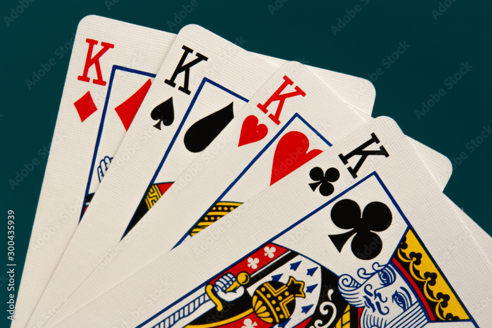 combination of four different play cards combination of four different play cards