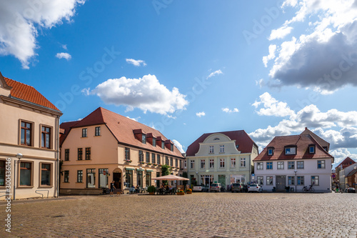 Marktplatz, Teterow, Mecklenburg Vorpommern, Deutschland