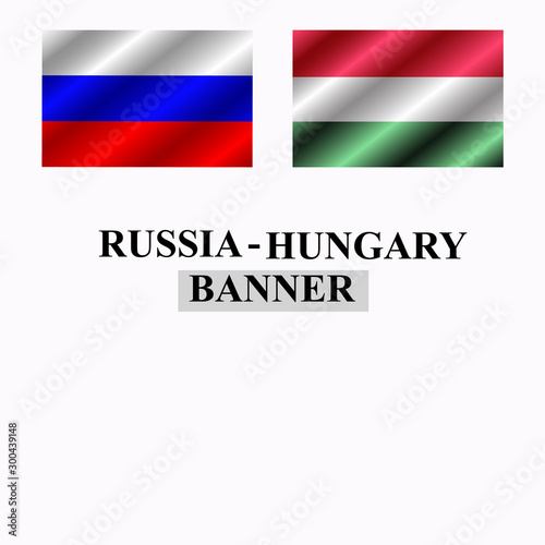 Russia and Hungary banner design. Bright Illustration. Free Download Russia and Hungary banner design. Bright Illustration. - GFXLoad