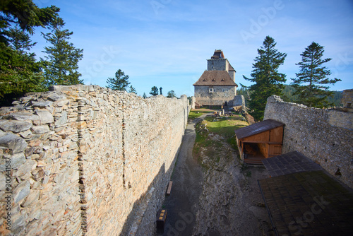 Kasperk castle, Sumava National Park (Bohemian forest), Czech Republic photo