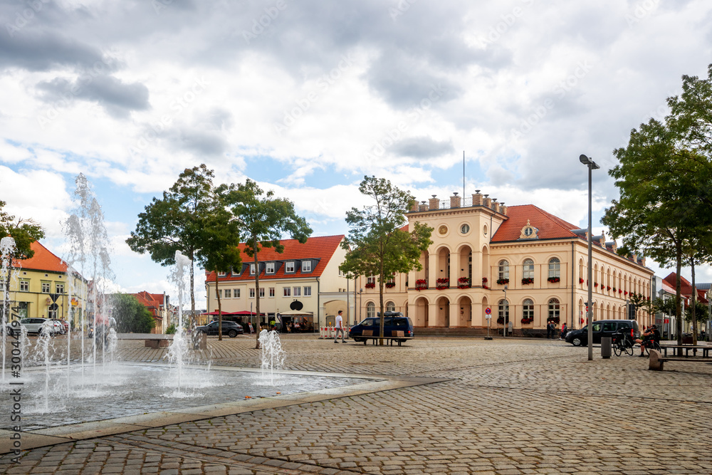 Rathaus, Neustrelitz, Mecklenburg Vorpommern, Deutschland