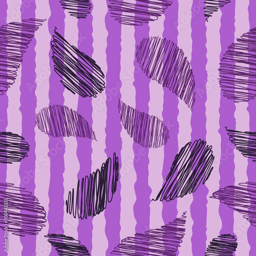 Seamless striped abstract pattern