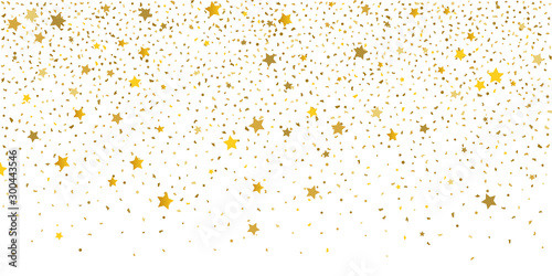Gold glitter star. 