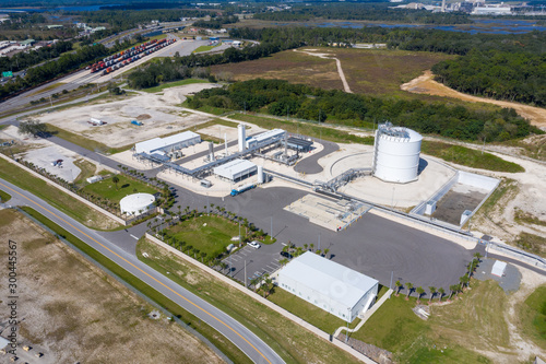 Gas refinery station in Jacksonville Florida. 