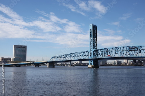 blue drawbridge in Jacksonville Florida #8