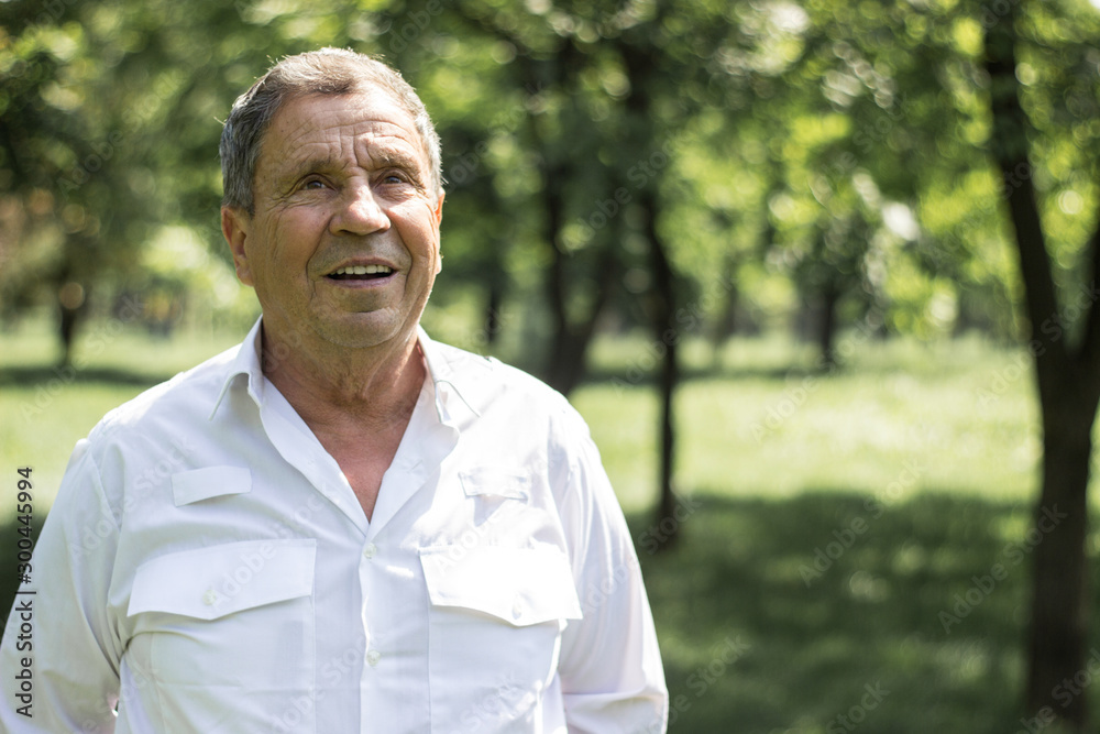 Portrait of charming senior man Portrait of charming senior man