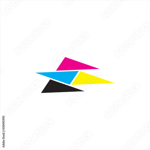 Free Download Creative logos for printing companies. Minimalist design style - GFXLoad