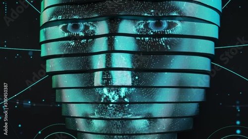Talking virtual digital woman face