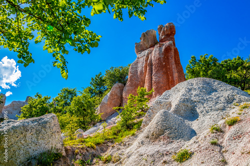 The natural phenomenon Kamenna Svatba or The Stone Wedding near the village of Zimzelen, Bulgaria photo