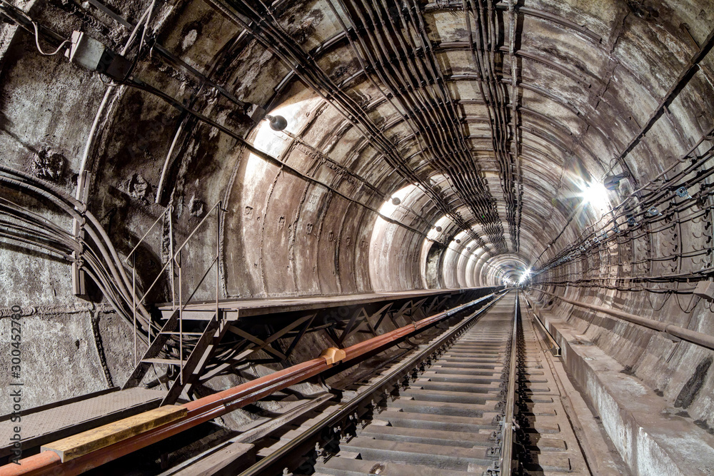 Subway tunnel for metropolitan trains Subway tunnel for metropolitan trains