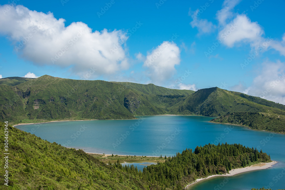 Fogo Lagoon on Sao Miguel Island in the Azores