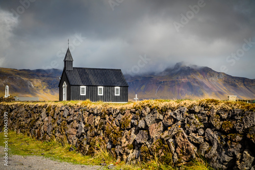 The Black Church of Budir in Iceland